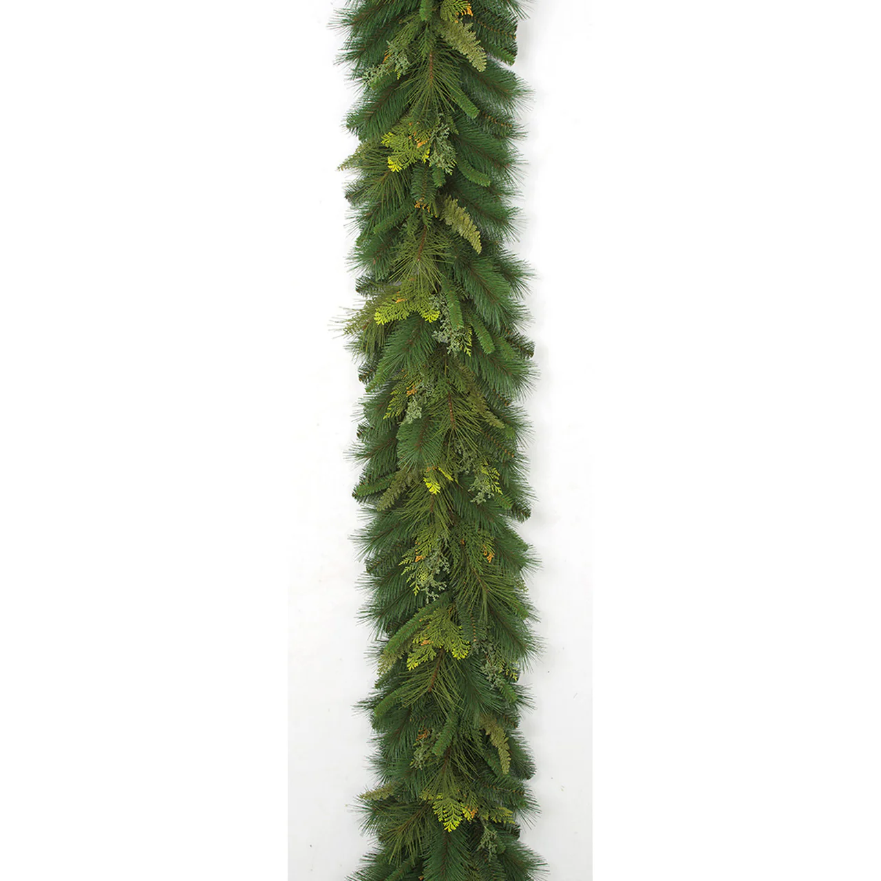 9'Lx18"W Mixed Pine Artificial Garland -Green