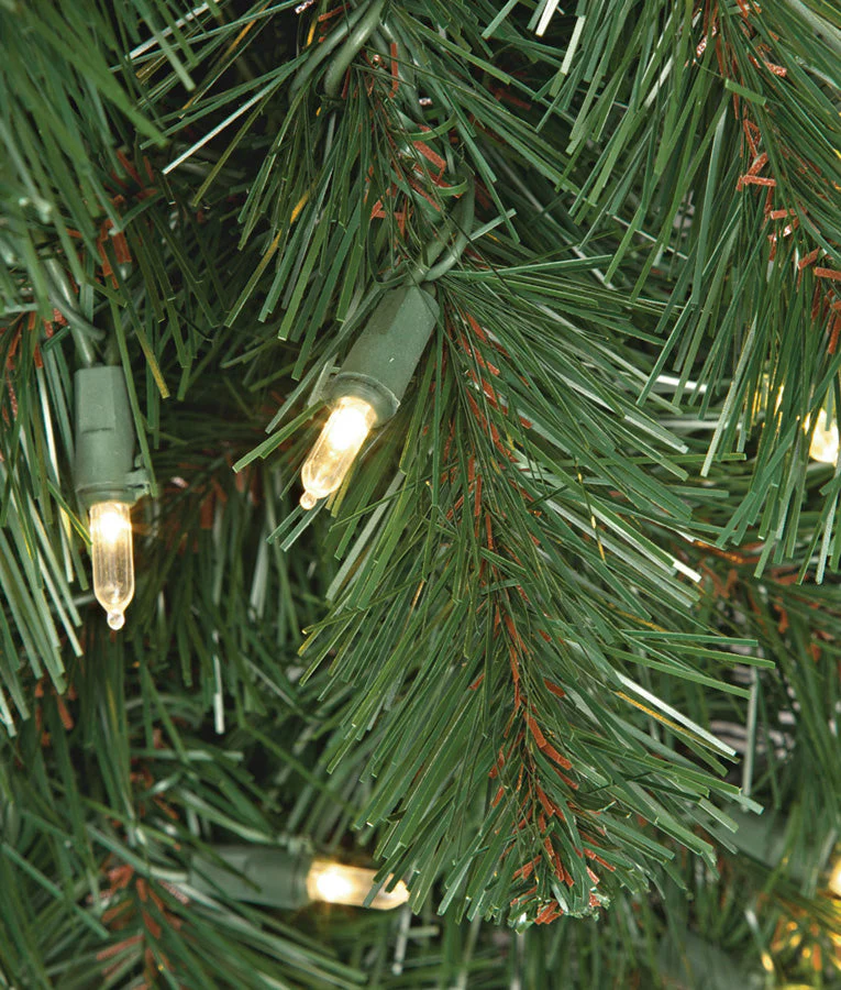 9'Lx24"W Virginia Pine Artificial Garland, LED Pre-Lit -Green (Pack of 2) - Image 2
