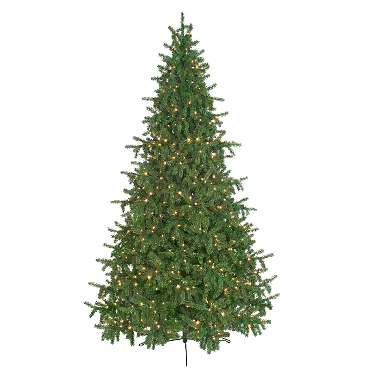 9'x63"W PE Norway Spruce Artificial Christmas Tree, Micro LED Pre-Lit (Multi-Mode) -Green - Image 2