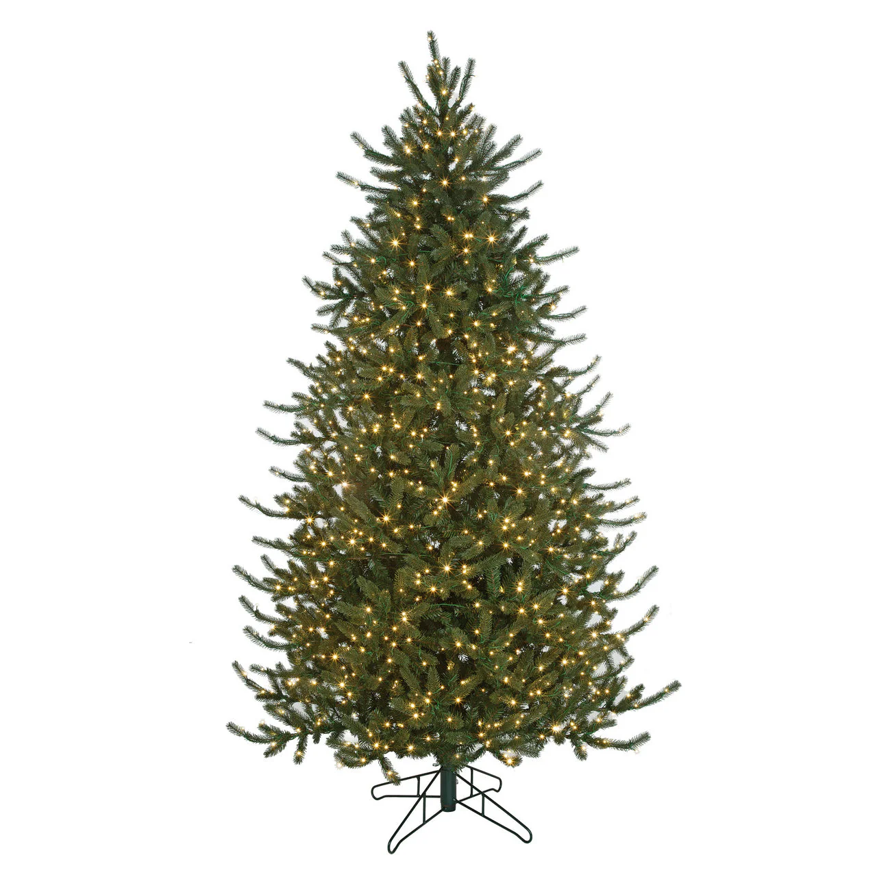 9'x65"W PE Windsor Spruce Artificial Christmas Tree, Micro LED Pre-Lit (Multi-Mode) -Green - Image 2